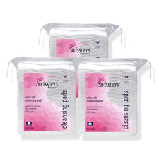 Ultra Soft Cotton Facial Pads XL, 150 Count, 3 Reclosable Bags