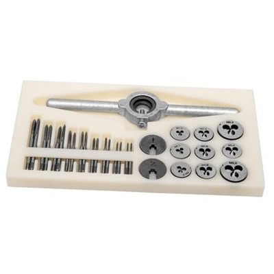 31-Piece Metric Tap and Die Set M1 M1.1-M2.5, High-Speed Steel Thread Repair