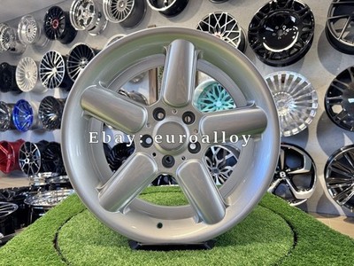 4X R17'' 5X120 AC Schnitzer Style 8.5ET15 Silver Shining Wheels: For E46 E90 E39