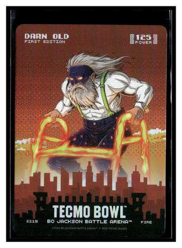 Bo Jackson Battle Arena Tecmo #S219 Darn Old Sam Darnold Skyline Fire Foil