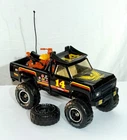 Vintage Tonka #14 Blackbird (MR-970) 4x4 Truck with motorcycle, Spare tire.....