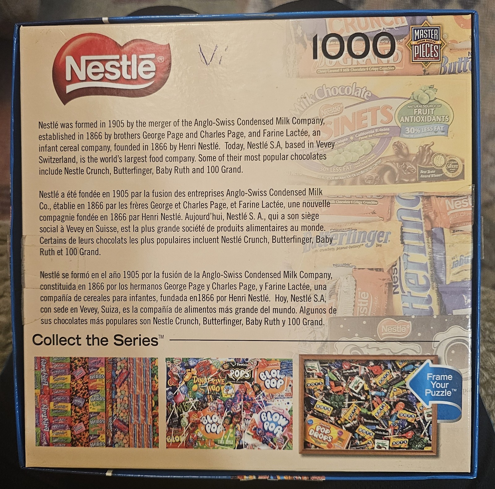 Nestlé Candy Variety Jigsaw Puzzle, 1000 pieces complete