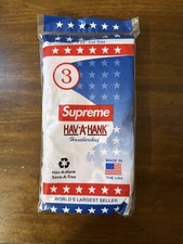 SS24 Supreme x Hav-A-Hank bandanas  pack of 3  Navy Red Black scarf Bandana