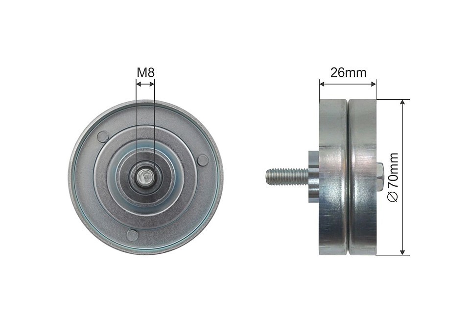 Pulley Idler V-Belt For Lt 28-35 Ii Lt 28-46 Ii 2.8D 05.01-07.06 - Image 4