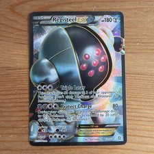 Registeel EX Dragons Exalted 122/124 Holo Full Art Ultra Rare LP Pokemon Card on eBay