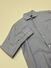 Men s Hugo Boss Sharp Fit Light Blue Long Sleeve Button Up Shirt Cotton L
