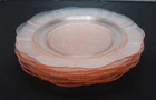 MacBeth-Evans AMERICAN SWEETHEART Pink Depression Glass 9 5/8" Plates Set of 7