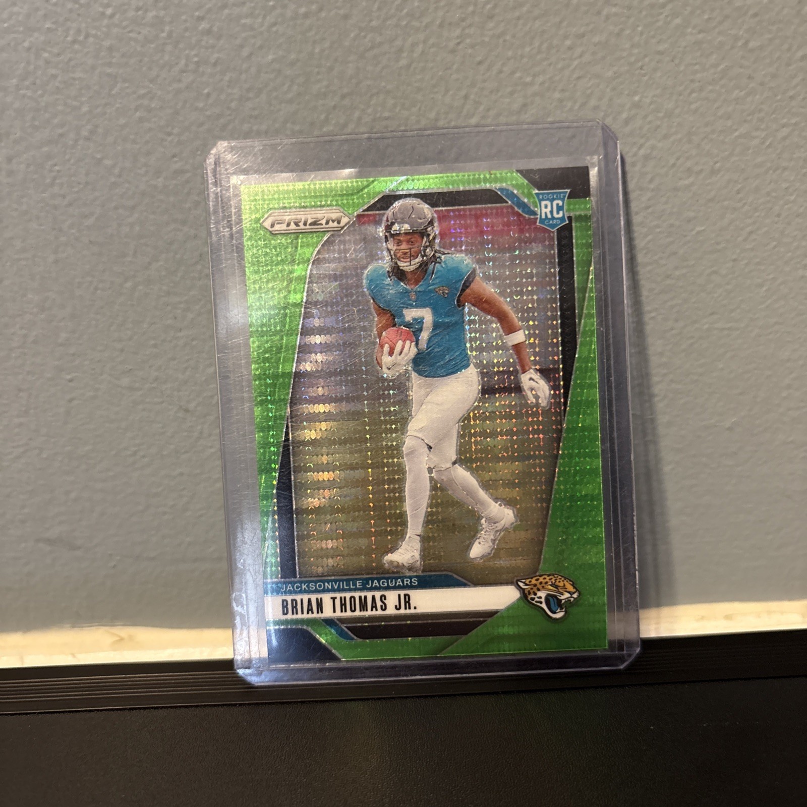 2024 Panini Prizm - Rookies Brian Thomas Jr. #314 Neon Green Pulsar Prizm (RC)