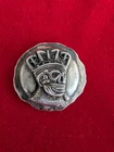 MK Barz Skull With Crown 1/2 Ozt .999 Fine Silver Poured Round