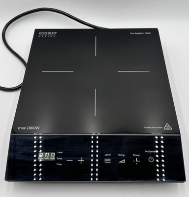 CASO Design Pro Master 1800 Portable Induction Cooktop Single Burner 1800W Black