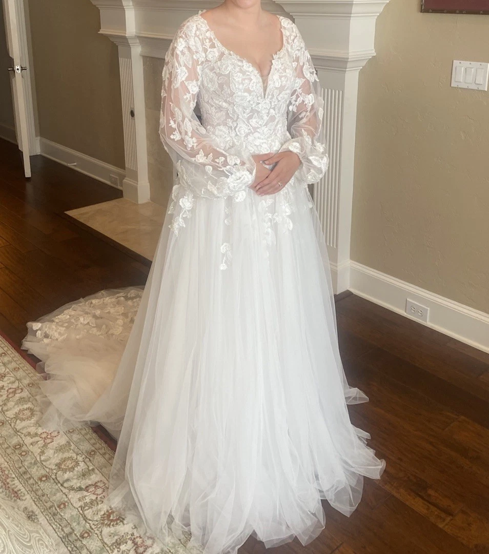 long sleeve lace wedding dress ebay Black Long Sleeve Wedding Dresses for sale