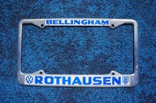 Bellingham Washington Volkswagen License Plate Dealer Frame Bellingham Washington Volkswagen License Plate Dealer Frame