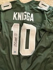 Noah Knigga Signed Custom Football Jersey #10 Autographed EMU Prime Time