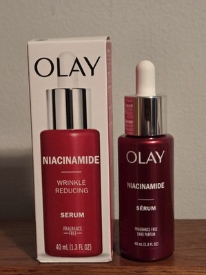 OLAY Niacinamide Wrinkle Reducing Serum 1.3 FL Oz  Disc'd Full Fragrance Free 