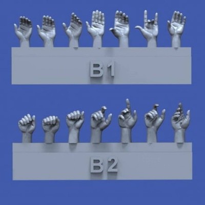 Assorted hands set No.2 / 1:35 - Royal Model 840