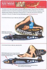 Kits World Decals 1/48 NORTH AMERICAN B-25J MITCHELL Bottoms Up II & Ruthie