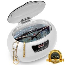 Limpiador ultrasónico profesional 600 ml reloj joyería gafas máquina de limpieza