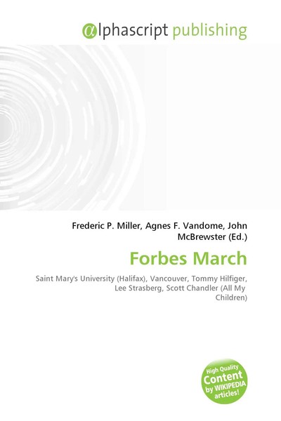 Forbes March Frederic P. Miller (U. A.) Taschenbuch Englisch 2026 OmniScriptum-image