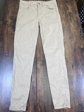 American Eagle Beige Stretch Skinny Khaki Pants size 4 26x26