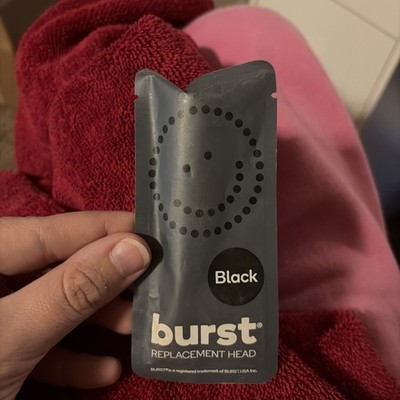 BURST Electric Toothbrush Replacement Head Black New