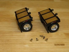 (2) DCP First Gear 1/64 Black Fontaine Renegade Lowboy Flip Axles w/ Pins