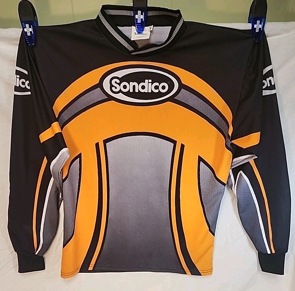 Sondico Soccer Jersey Goalkeeper Medium~Orange/Black Padded Elbow~Long sleeve 