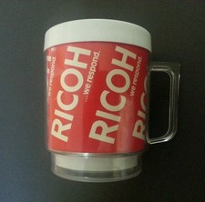 Rare Hard to Find Vtg Ricoh (Pentax) Made in USA Plastic Mug Camera Photo Retro