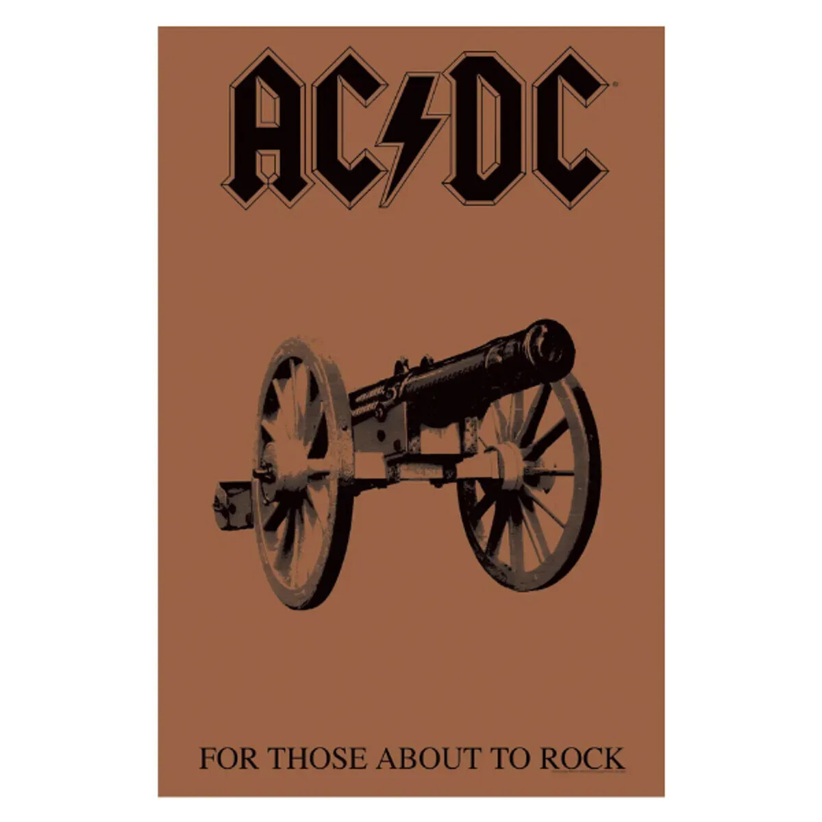 AC/DC - OFFICIAL TEXTILE POSTER - FOR THOSE ABOUT TO ROCK