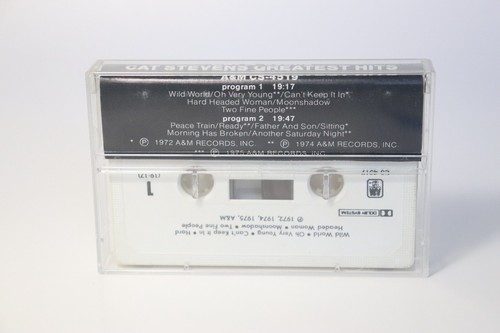 Cat Stevens Greatest Hits Cassette 1975 A&M Records Vintage - Picture 2 of 6