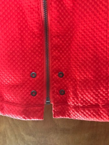 * Tribal Brand Women's Jacket Coat Blazer Red Quilted Sz Large Business Zipper - Picture 7 of 9
