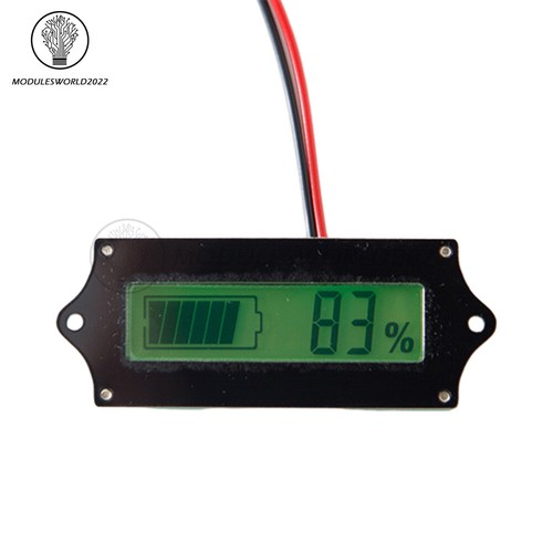 Carte indicateur batterie plomb-acide Li-ion rétroéclairage LCD 100*12V24V36V48V 2S~15S - Photo 15/21