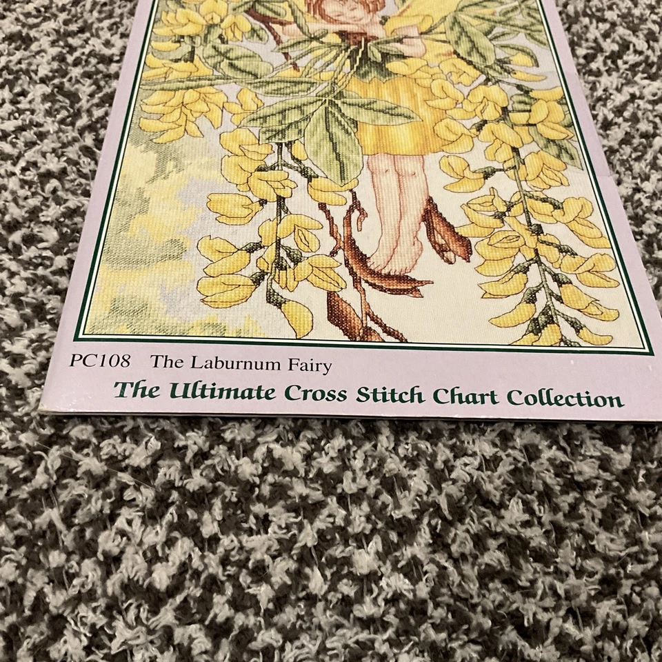 Flower Fairies PC108 The Laburnum Fairy The Ultimate Cross Stitch 1997 DMC - Image 3 of 4