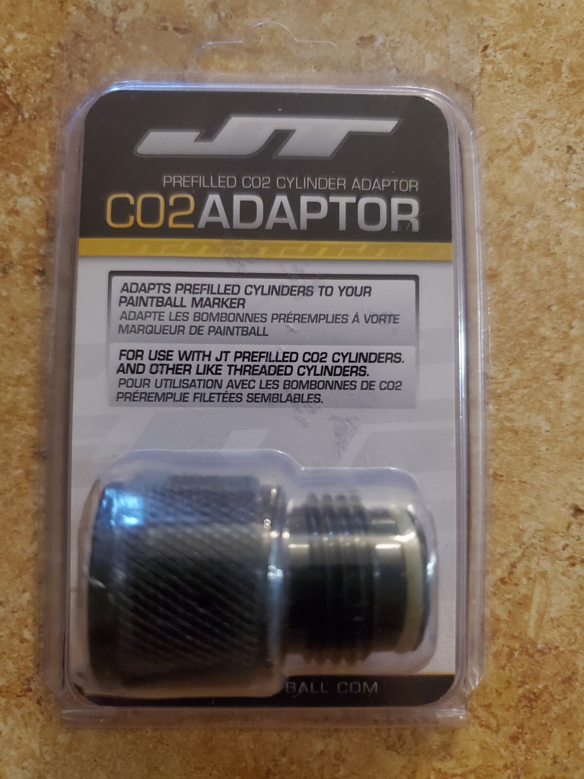 JT Paintball Tank Adapter for 90g PreFilled CO2 Tanks 40293 Metal for