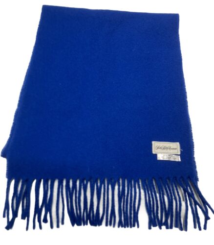 Saks Fifth Ave 100 %  Royal Blue Wool Scarf