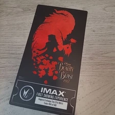 Beauty and the Beast 2017 Disney IMAX Regal Souvenir Ticket First Showing 