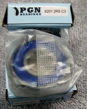 6201-2RS Premium Rubber Seal Ball Bearing C3 EMQ, 12x32x10, 6201 2RS 6201rs
