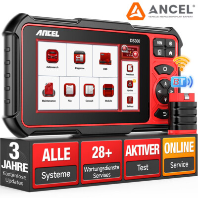 ANCEL DS300 OBD2 Scanner Bi-directional Diagnostic Tool All System ECU Coding US