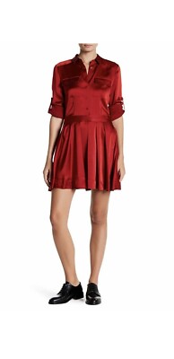 dkny silk shirt dress DKNY Silk Shirt Knee length Dress Size M