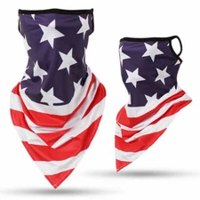 MOTORCYCLE: Flag Scarf. USA