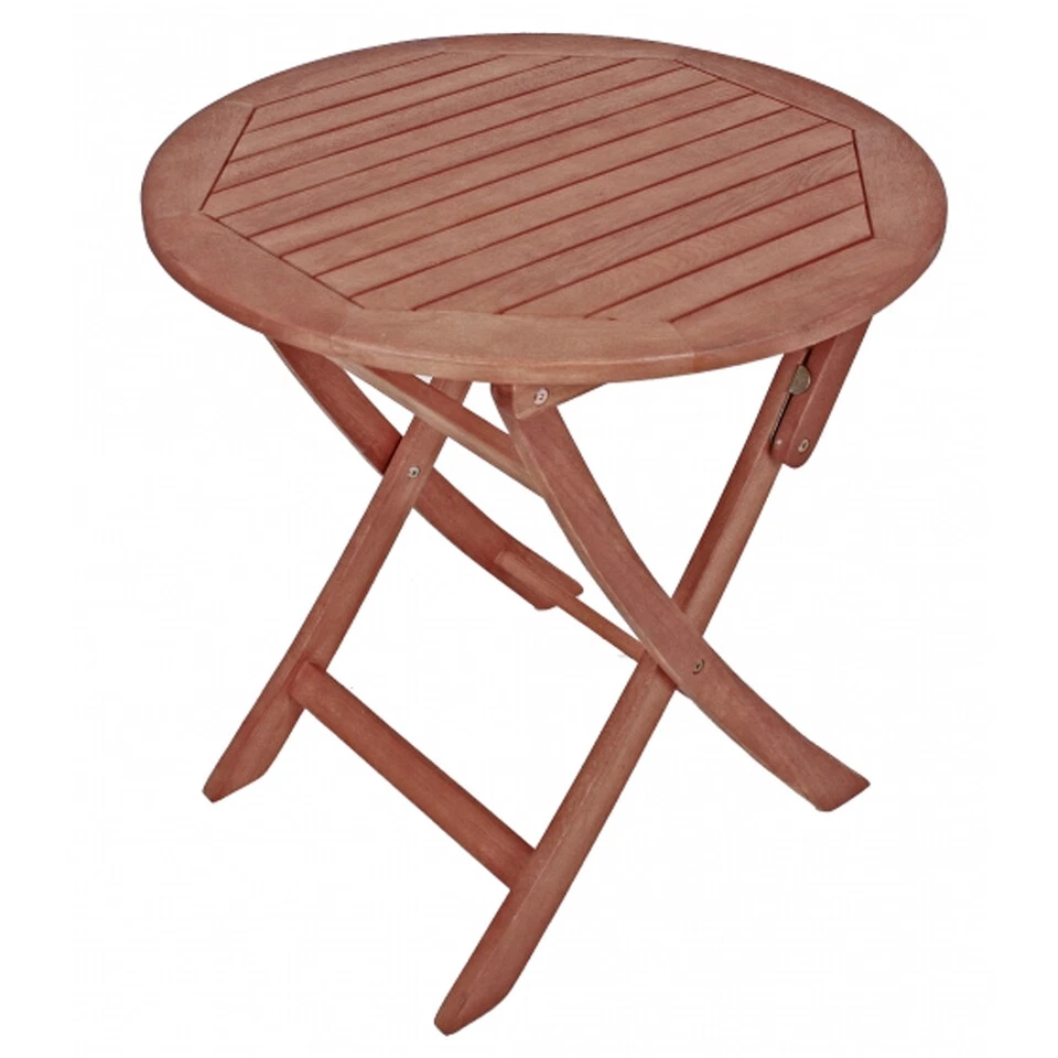 Gartentisch Klapptisch Stockholm Ø70xh73 Cm Eukalyptus FSC Geölt