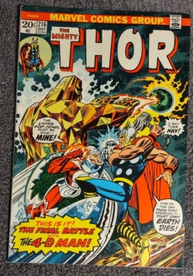 The Mighty Thor #216 (Marvel Comics October 1973).  Brand New