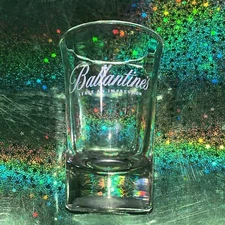 Ballentine’s HTF shot glass”Leave An Impression “ Scotch Whiskey brand
