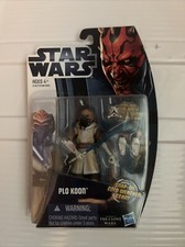 Star Wars Clone Wars 3.75  Figure Plo Koon with Snap-On Cold Weather Gear Hasb