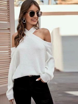 cold shoulder criss cross top