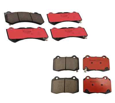 Brembo Front and Rear Ceramic Brake Pad Set Kit for Jeep Grand Cherokee SRT8