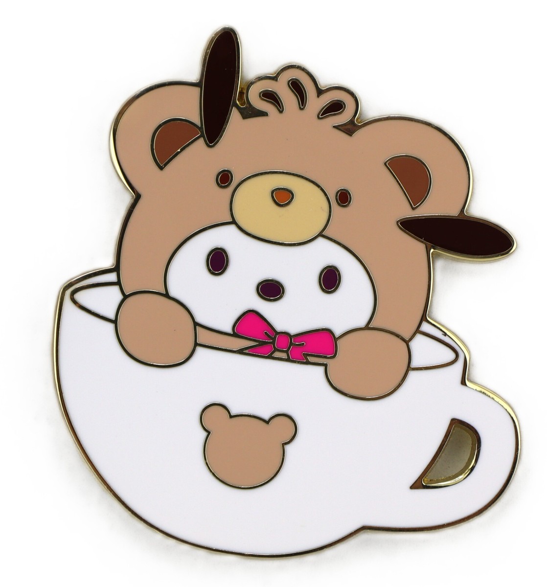 Sanrio Hello Kitty and Friends Latte Bear Tea Cup Blind Box Pins