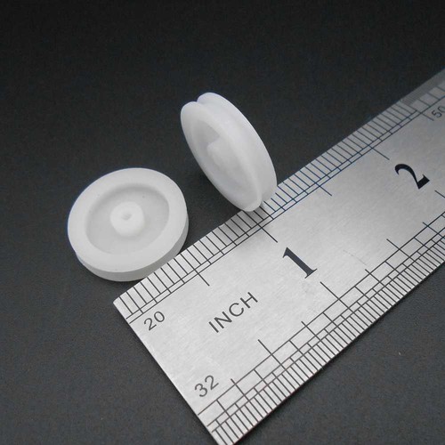 100 pz 19,62 A puleggia in plastica ingranaggi modello ruote motore OD 19,6 mm foro 2 mm id 1,95 mm - Foto 10 di 11