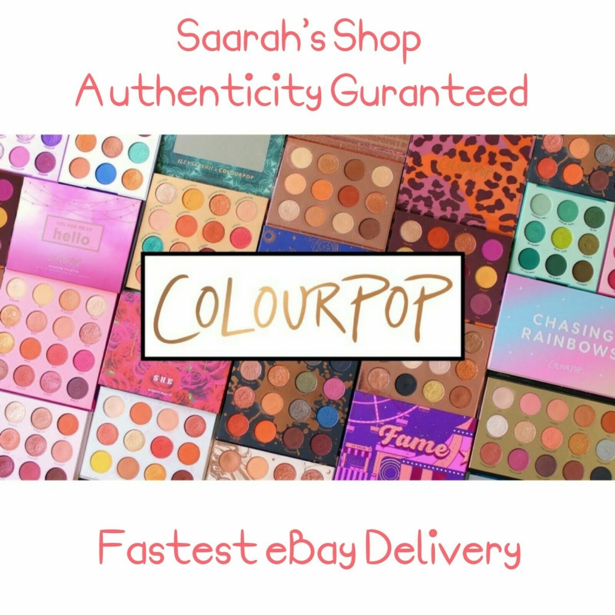 Genuine Colourpop Eyeshadow Palette from USA, 50+ Types, See