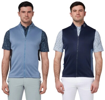 Callaway Golf Chev Textured High Guage Golf Vest Full Zip