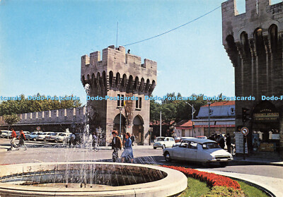 D156957 Avignon. Vaucluse. Porte de la Republique et les Remparts. Sofer. 1972
